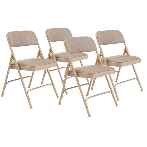 NPS® 2200 Series Deluxe Fabric Premium Folding Chair, Pack of 4