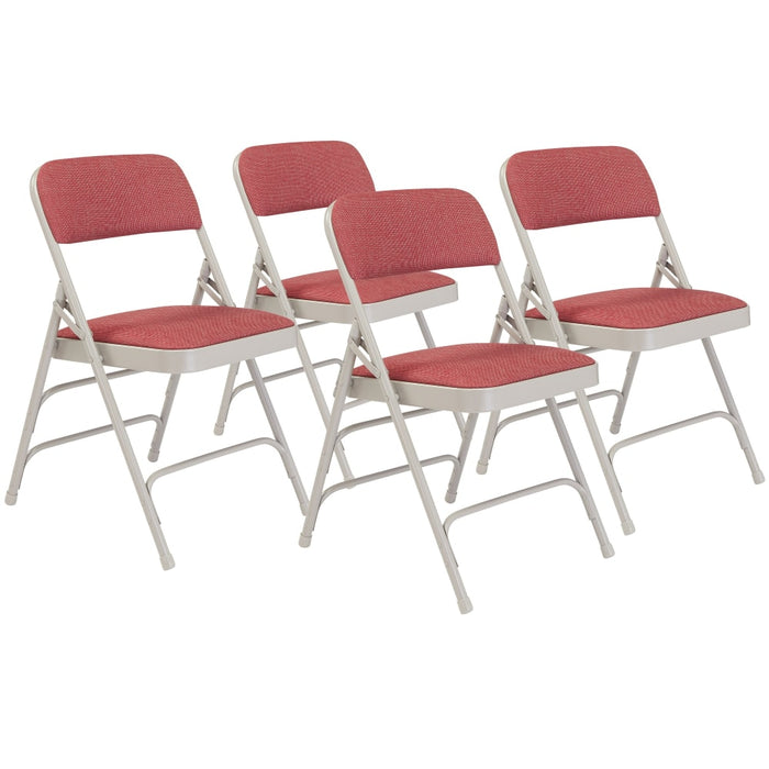 NPS® 2300 Series Deluxe Fabric Premium Folding Chair, Pack of 4