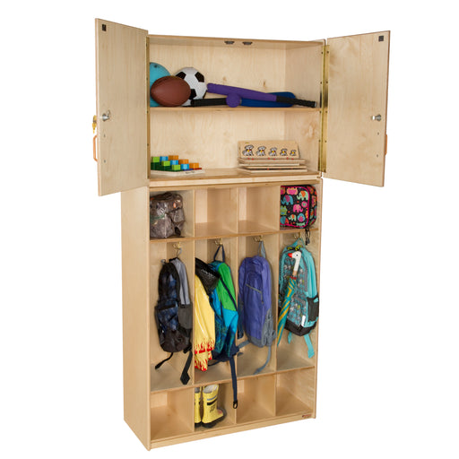 Wood Designs Coat Locker Vertical Storage Cabinet