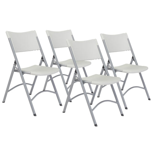 NPS® 600 Series Heavy Duty Plastic Folding Chair, Pack of 4