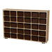 Wood Designs 30 Tray Cubby Storage Brown Trays