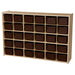 Wood Designs 30 Tray Cubby Storage Brown Trays