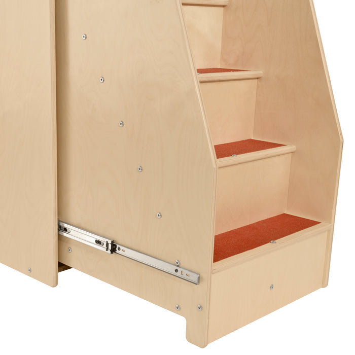 Wood Designs Deluxe Diaper Changing Station w/Steps
