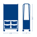 MakerHub Easel & Storage Cart Combo