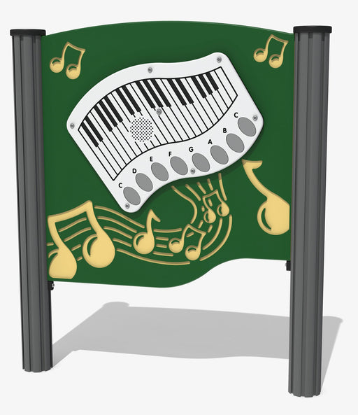 Deluxe ~ELECTRIFIED~ Outdoor Piano Play Panel with Posts, Woodland