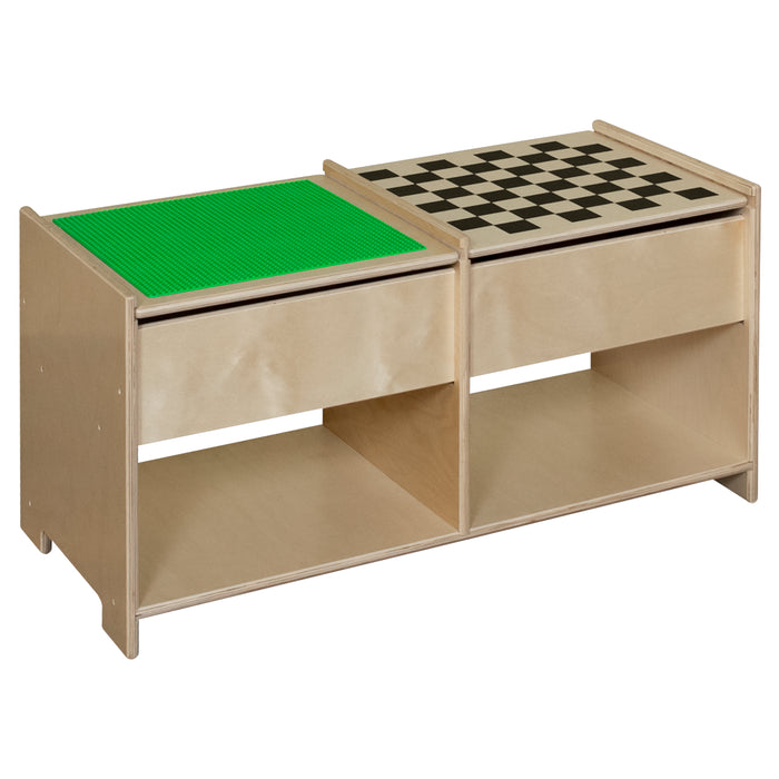 Build-N-Play Table w/ Checkerboard